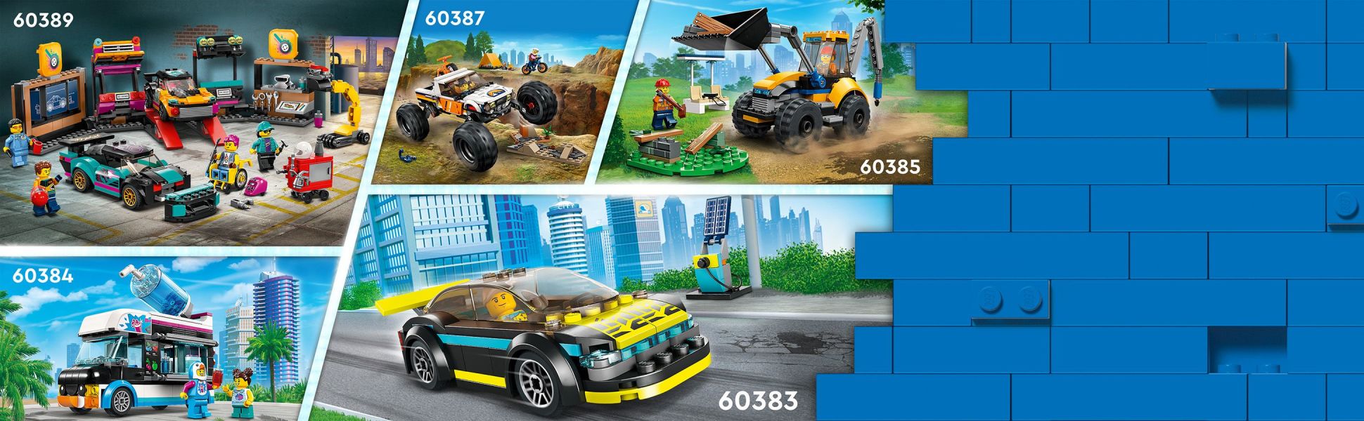 LEGO 60383 City Auto Sportiva Elettrica, Macchina Giocattolo per Bambini e  Bambine dai 5 Anni, Set Supercar con Minifigure Pilota da Corsa, Idee