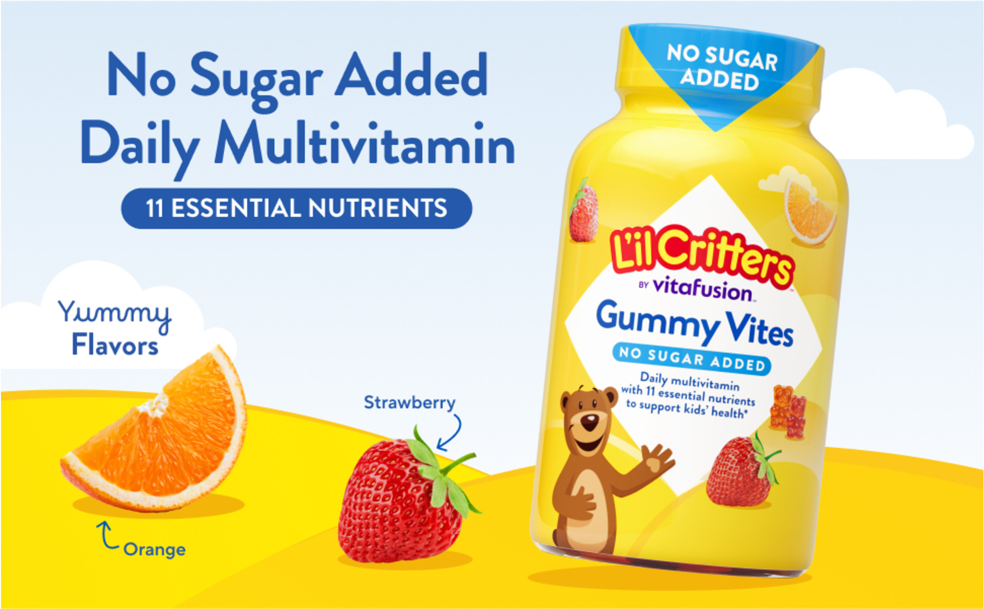 ♪新品未使用♪ 限定 Smiirl Counter 7digits /SNS L'il Critters Gummy Vites Multivitamins for Kids in Strawberry and