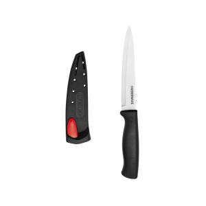 Farberware Edgekeeper 5-Inch Santoku Knife with Self-Sharpening Blade  Cover, High Carbon-Stainless Steel Kitchen Knife with Ergonomic Handle