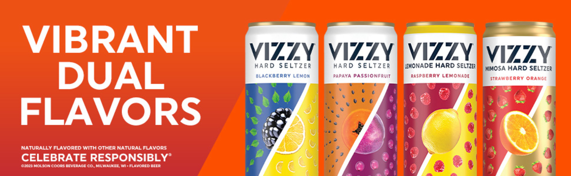 Vizzy Hard Seltzer Variety #2 12 pack/12 oz cans