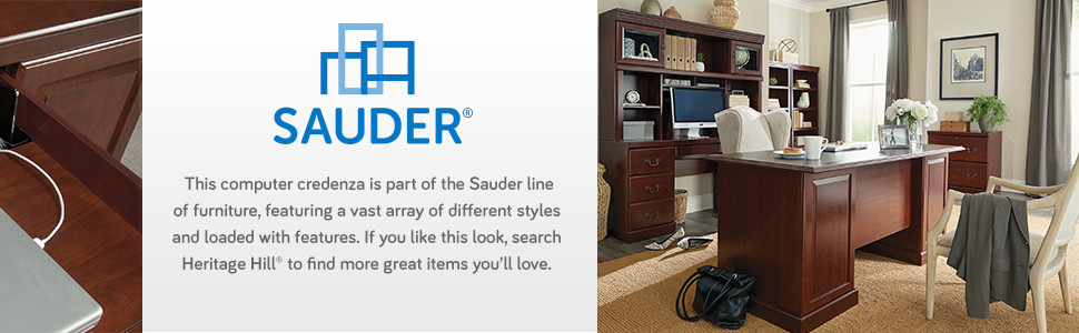 Sauder heritage online hill credenza