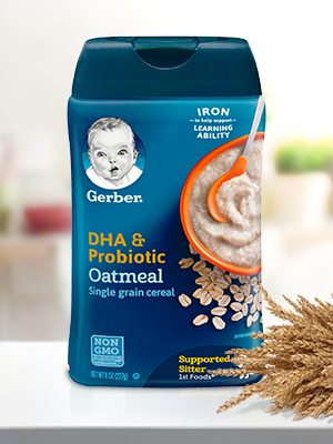 Gerber dha best sale probiotic rice cereal