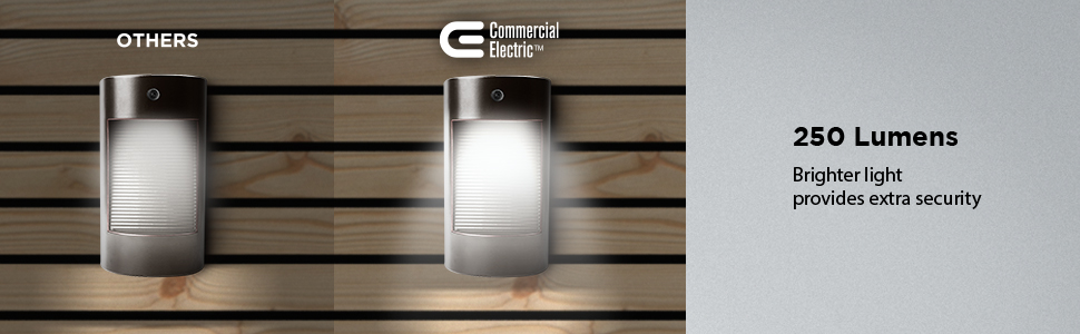 Commercial Electric 25-Watt Equivalent Integrated LED Bronze Dusk