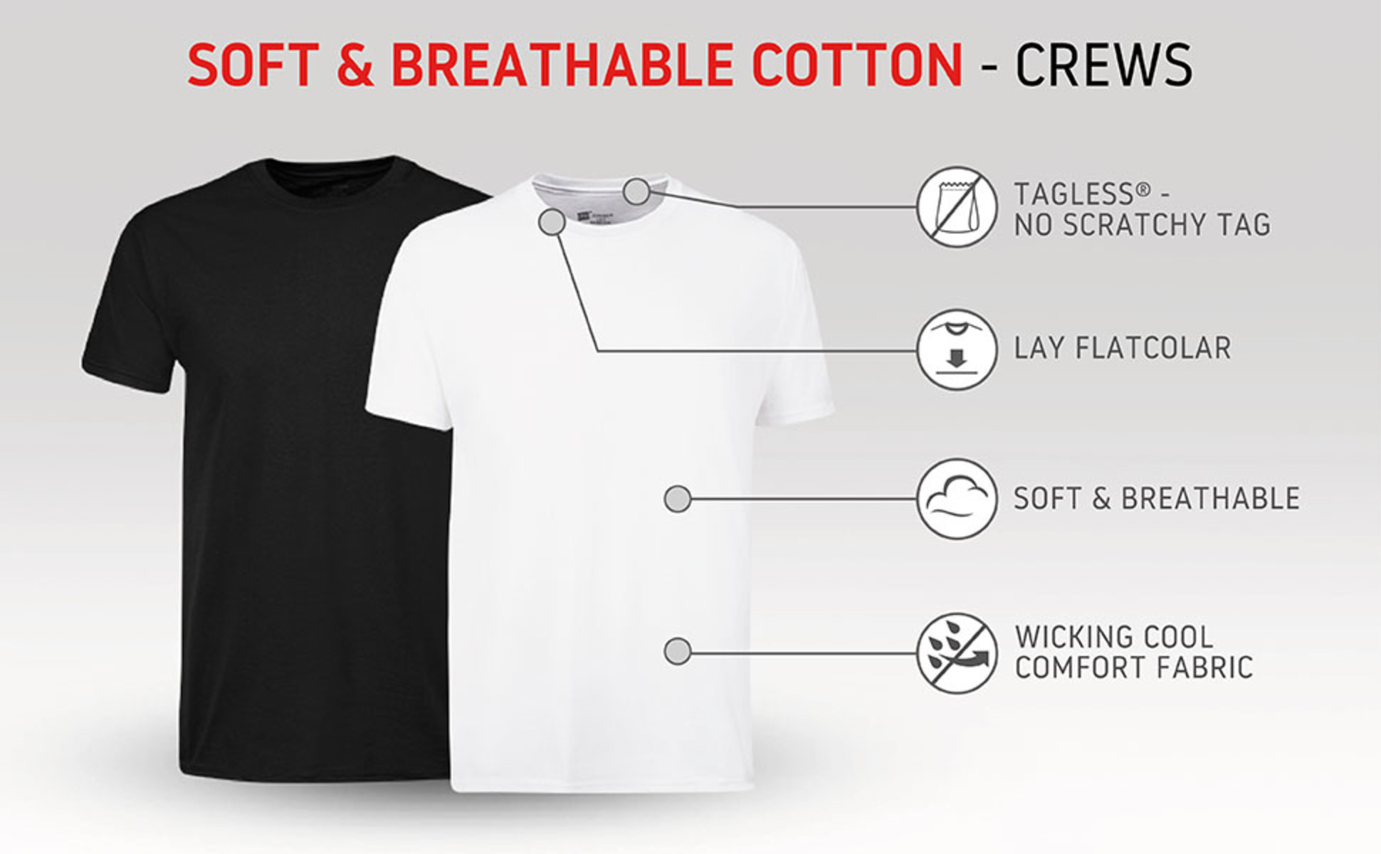 Hanes Men's White Crew T-Shirt Undershirts, 3 Pack - Walmart.com