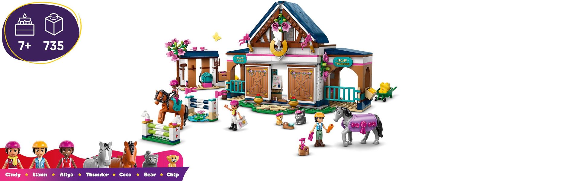 Enjoy playtimes with this horse toy for girls and boys which includes everything kids need to act out a busy day caring for horses at the stables.
