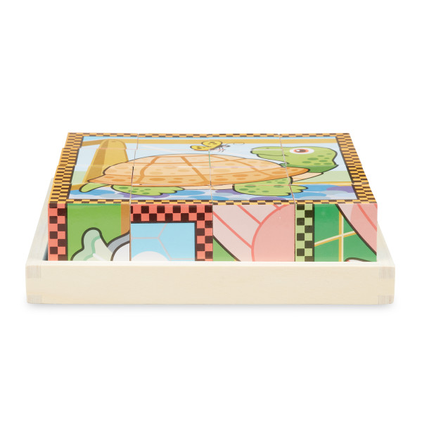 Melissa & Doug Disney Mickey Mouse Cube Puzzle With Storage Tray - 6