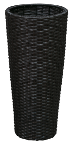 Balkene Home Noah All-Weather Planter, Black, 2-Pack