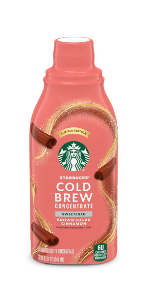 Starbucks Cold Brew Brown Sugar Cinnamon Flavored Coffee Concentrate