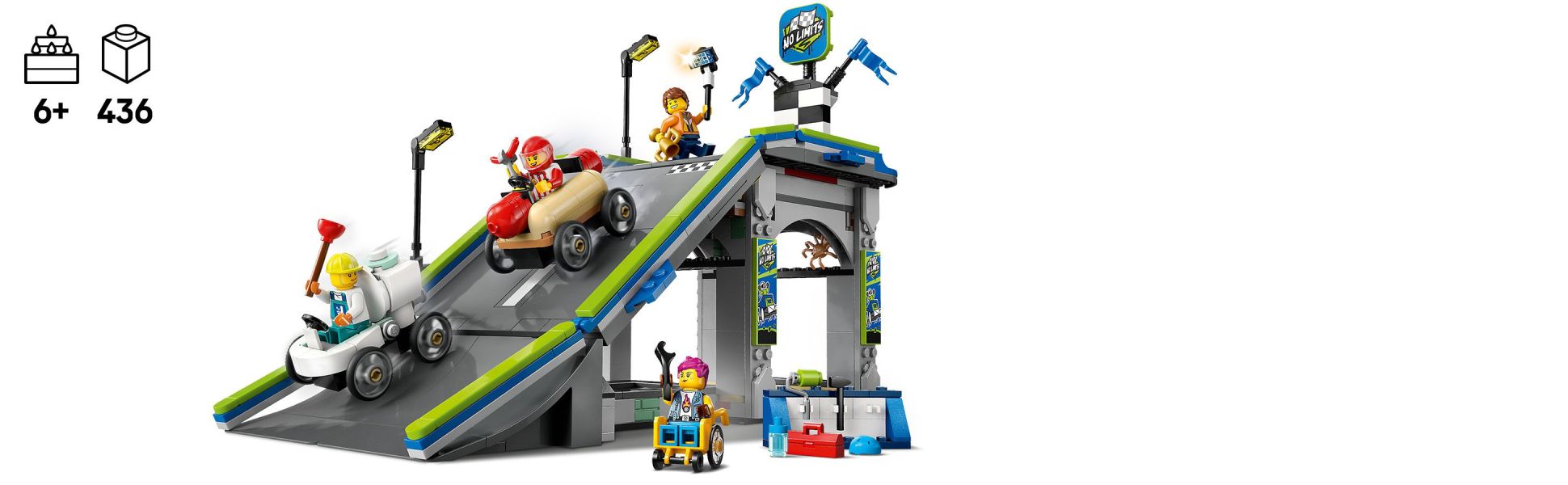 LEGO City Great Vehicles No Limits: Race Car Ramp Track 60460 by