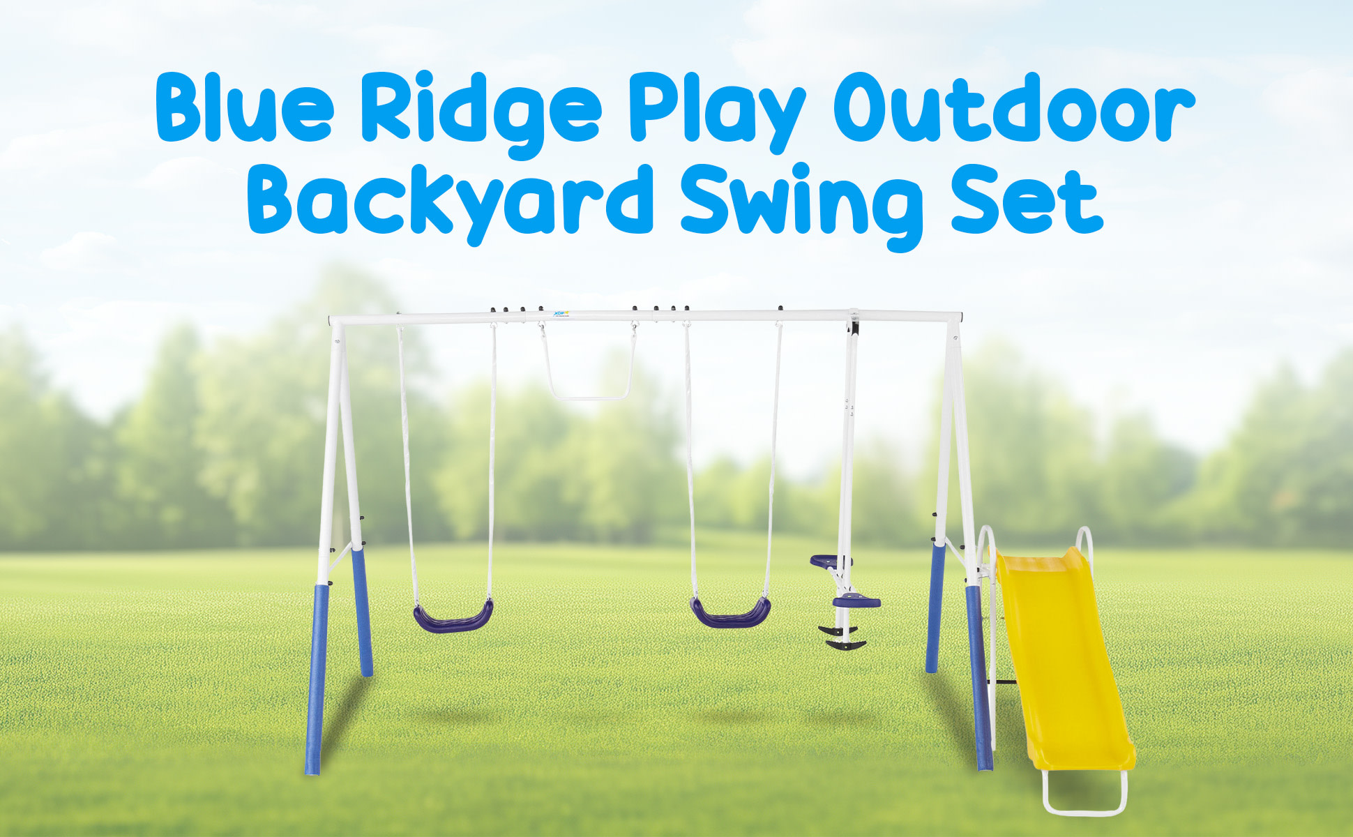 XDP Recreation Fun All Mighty Swing Set w/See Saw, Super Disc