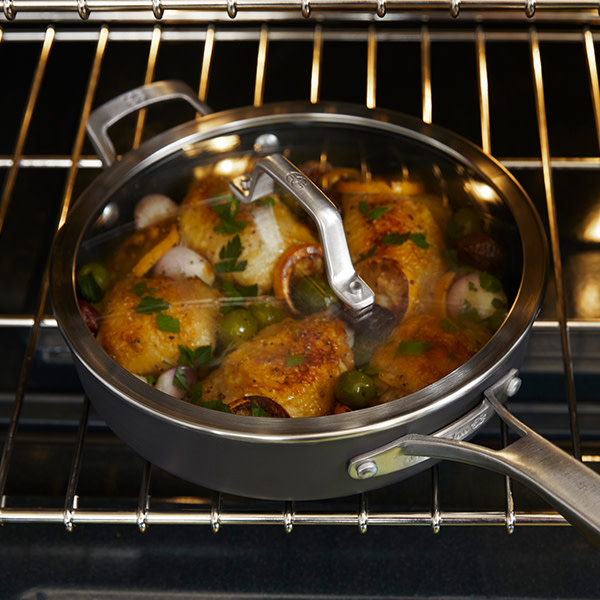 Calphalon Premier Hard-Anodized Nonstick Deep Skillet - Thumbnail 4