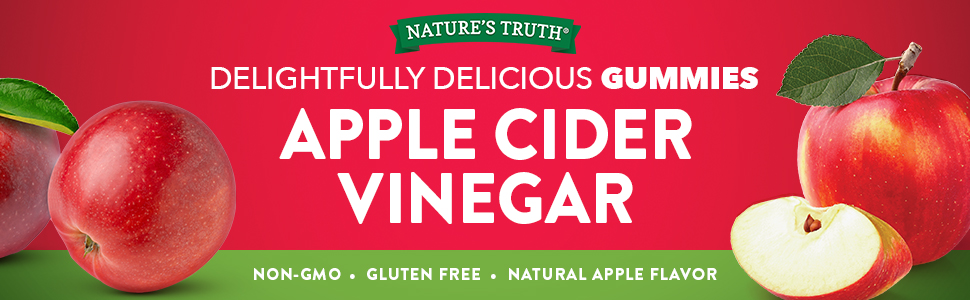  Nature's Truth Apple Cider Vinegar Gummies, 120 Count