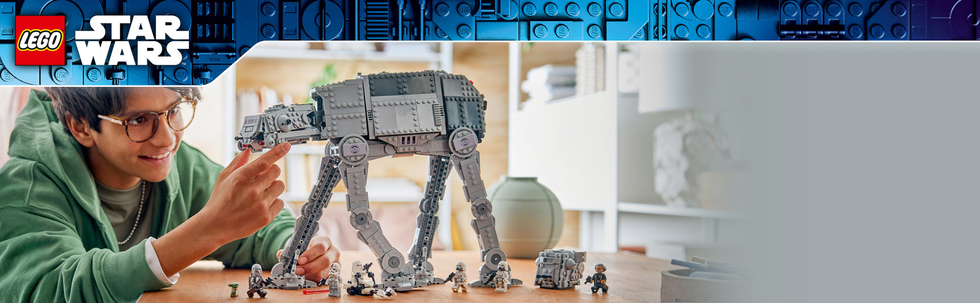 Recreate battles from Star Wars: The Mandalorian and Grogu with this toy building set, featuring an AT-AT and 2 other cool vehicles.