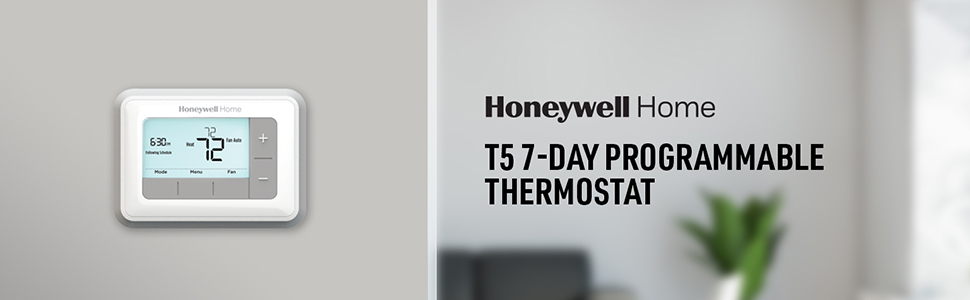 Honeywell RTH7560E1001 Gray/White 7-Day Programmable Thermostat 