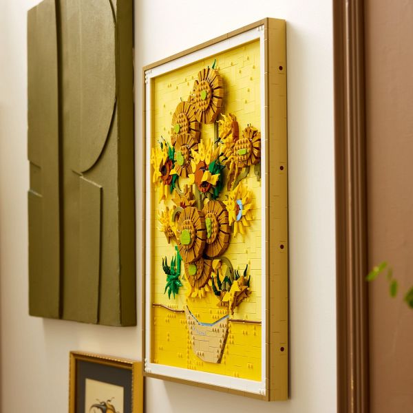 Create a LEGO version of Vincent Van Gogh’s Sunflowers.