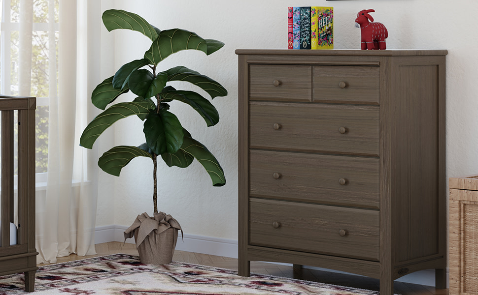 Graco Benton 4-Drawer Classic Vertical Dresser Pebble Gray Finish - Walmart.com Graco Benton 4-Drawer Classic Vertical Dresser Pebble Gray Finish - Walmart.com