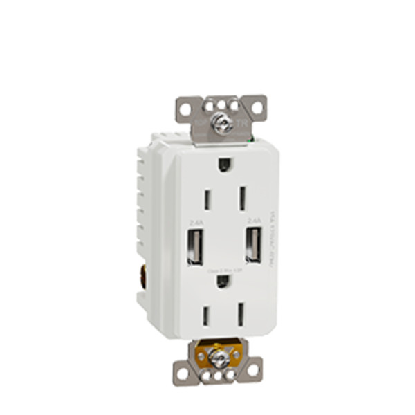 TOPGREENER USB Wall Outlet Charger, Tamper-Resistant Receptacles