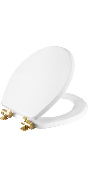 Mayfair by Bemis Benton® Round Enameled Wood  White  Never Loosens   Slow-Close