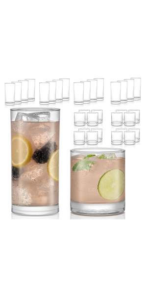Libbey Province 24-Piece Tumbler and Rocks Glass Set