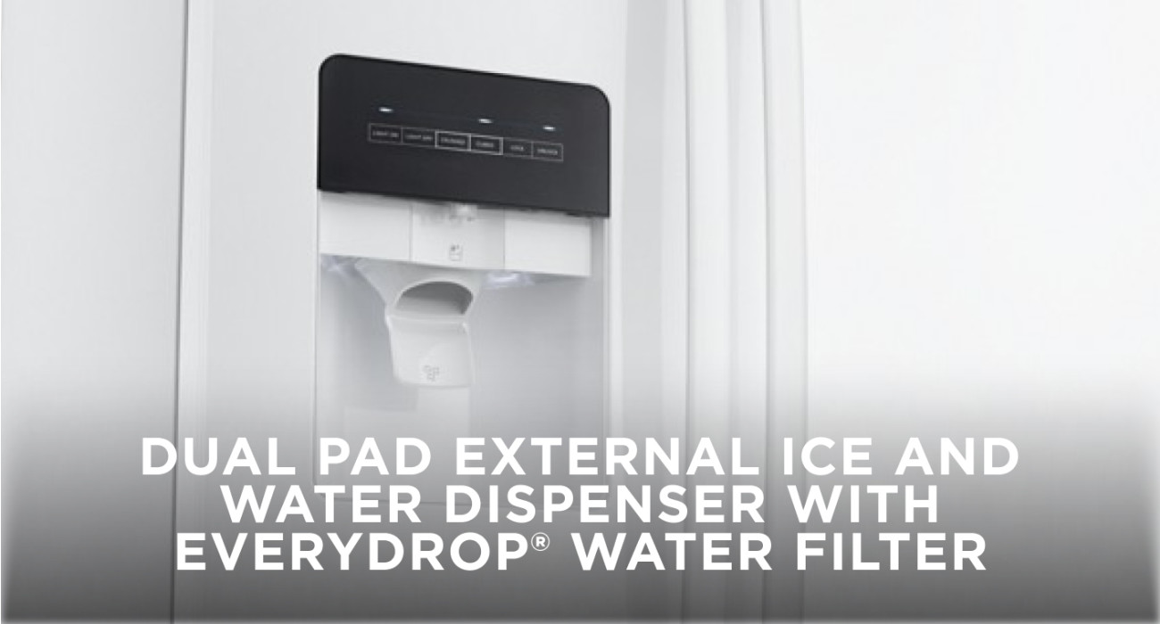 Amana 24.6 cu. ft. Side by Side Refrigerator with Dual Pad