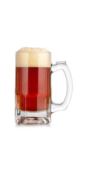 Libbey Classic Glass Beer Mug, 12.68-ounce, Set of 4