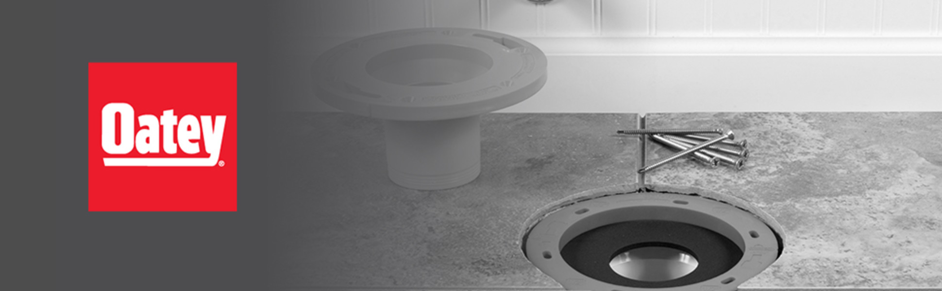 Oatey WC-Flansch-Verlängerungs-Set – Für Toilettenmontage, 1/4 Bis 1 5/8 Zoll, Rot/Gelb