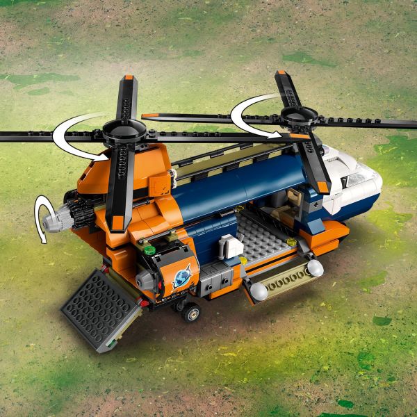Twin rotors, 2 cargo bays and a winch for realistic action.