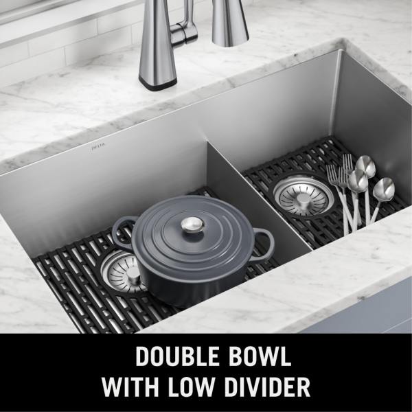 Delta Lenta 16 Gauge Stainless Steel 36 in Single Bowl Farmhouse