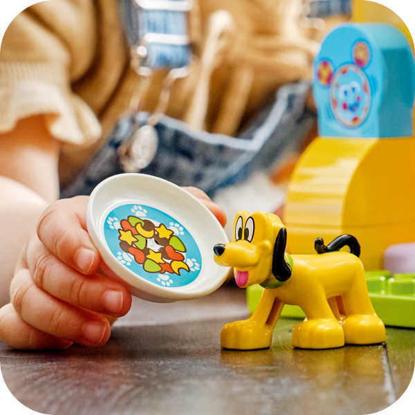 Care for Pluto by giving him his food.