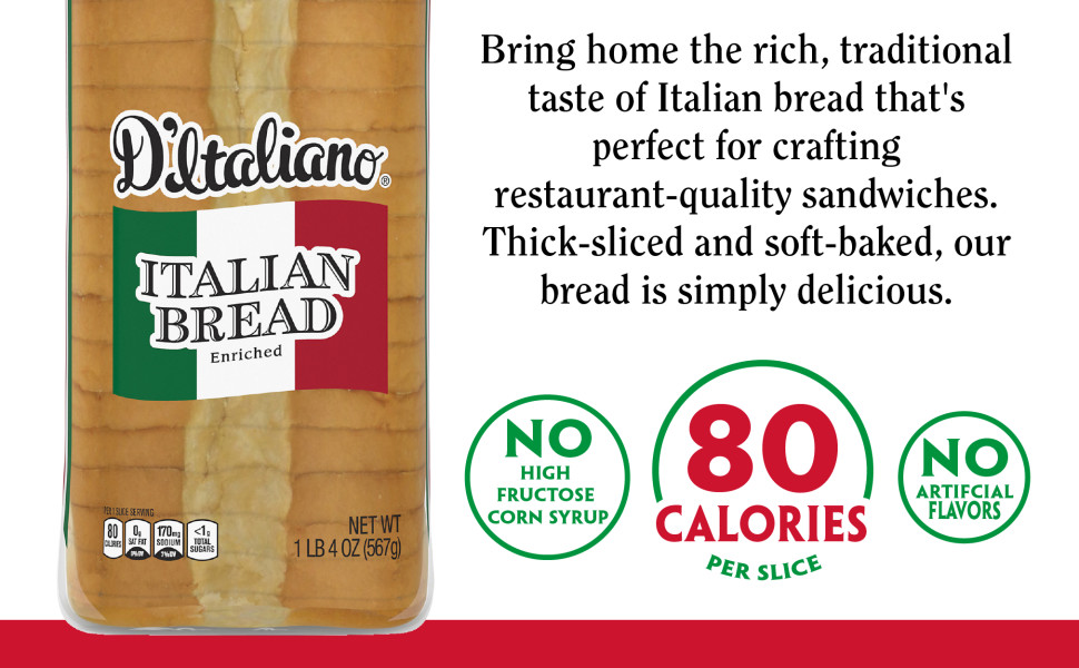 The Rustik Oven Artisan Pane Italiano Bread, Slow Baked Delicious Artisan  Bread, Non-GMO, 16 oz 