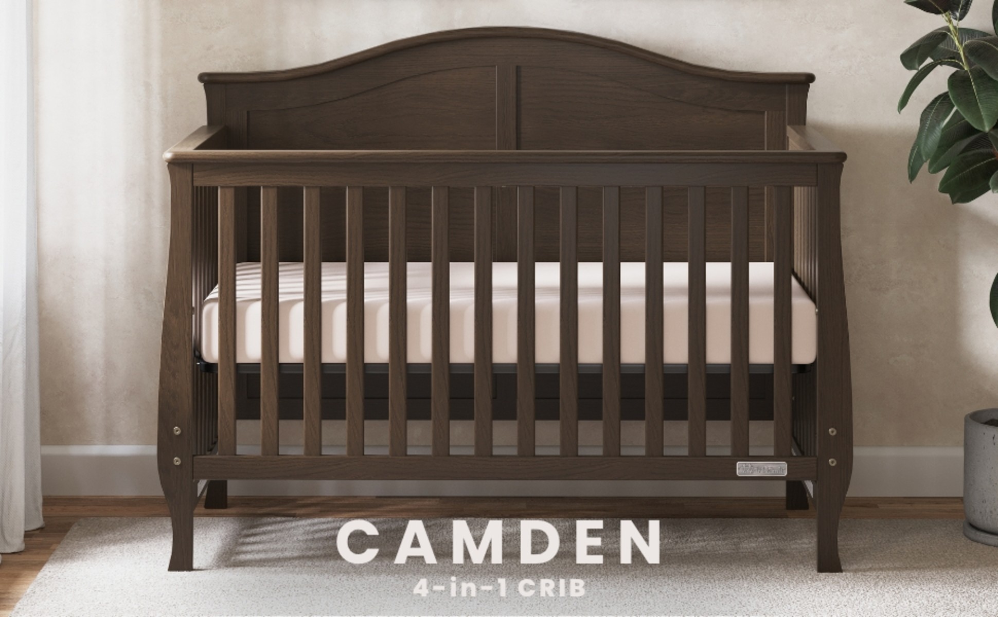 Child Craft Camden 4 in 1 Convertible Baby Crib Slate Walmart