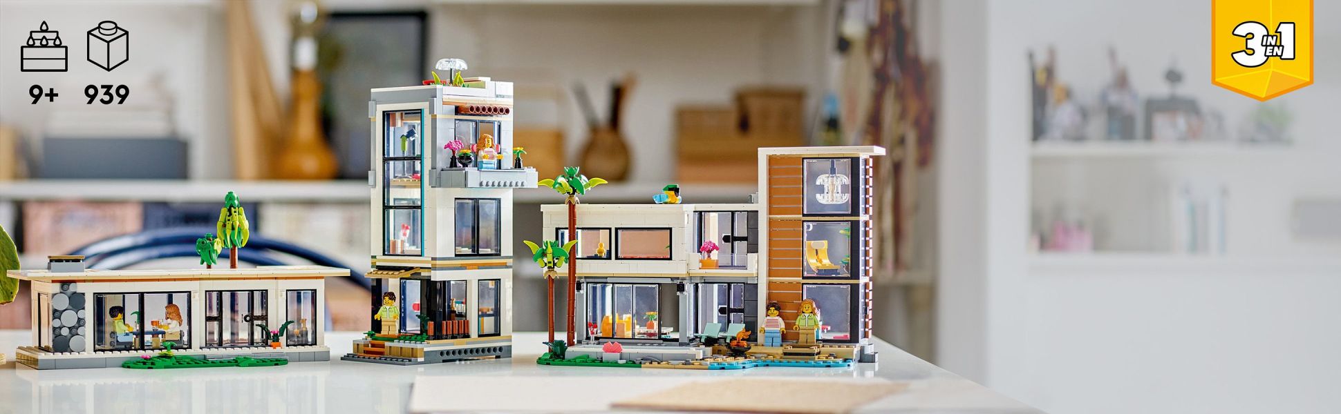 Kids aged 9+ can role-play stories at 3 toy houses in 3 different locations: at the beach, in a bustling city or in a forest.
