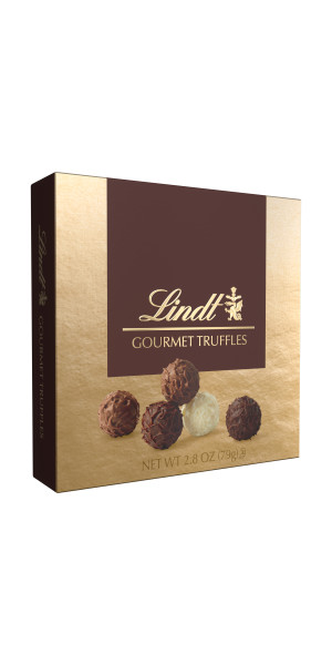 Lindt Gourmet Truffles Assorted Chocolate Candy Truffles Gift Box, 2.8 oz.