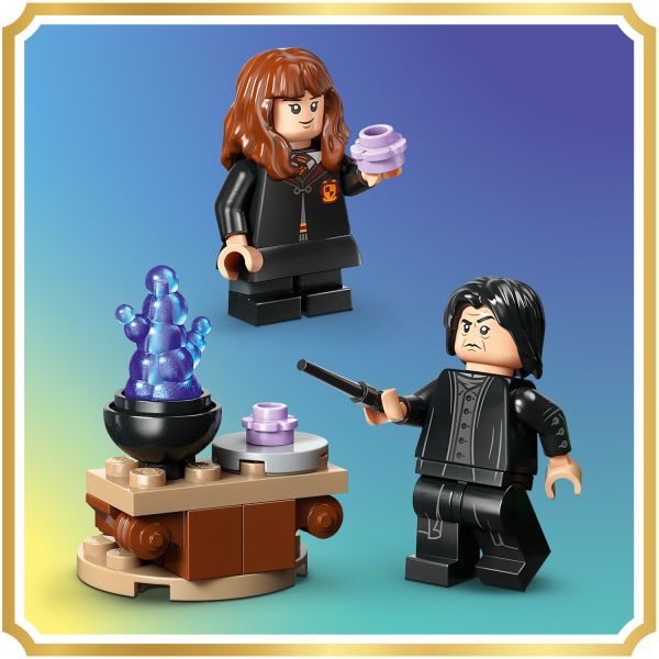 Professor Snape and Hermione Granger , each with a wand.