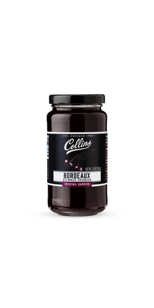 Collins Stemmed Bordeaux Cherries, Dark Cherry Garnish for