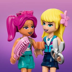 LEGO Friends Mobile Fashion Boutique Shop and Hair Salon Playset 41719,  Creative Toy for Kids, Girls and Boys 6 Plus Years Old with Stephanie
