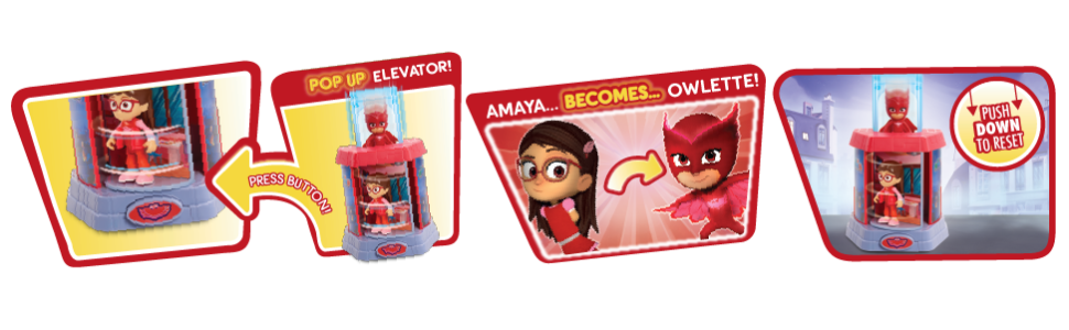  PJ Masks Transforming Figure Set- Owlette : Toys & Games