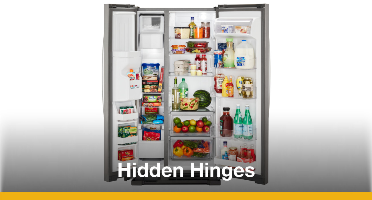 Whirlpool 24.6 cu. ft. Side by Side Refrigerator in Monochromatic