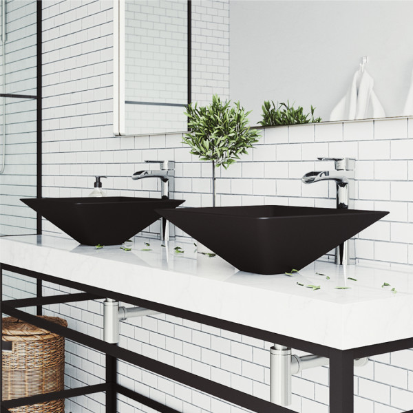 VIGO Niko Single Handle Single-Hole Bathroom Vessel Faucet in