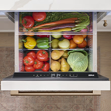 Custom-set temps for everything you need to chill, from produce to beverages to wine