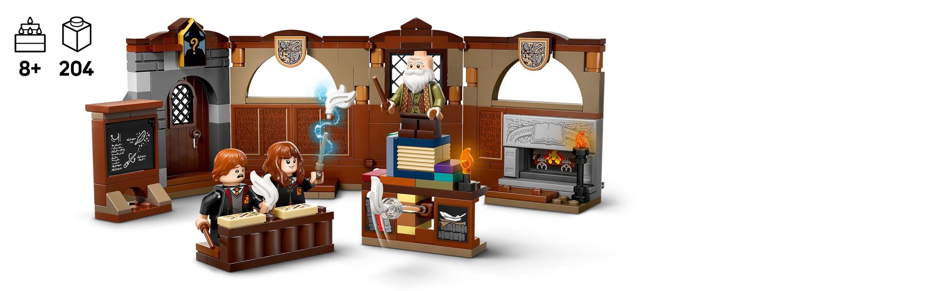 Let your young LEGO builder role-play as a student at Hogwarts learning spellbinding skills from Professor Flitwick.
