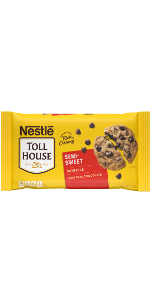 Nestle Toll House Dark Chocolate Baking Chips, Morsels 10 oz Bag