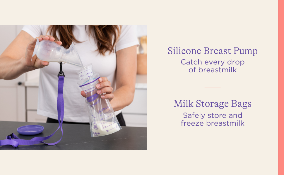 Lansinoh Breastfeeding Essentials and Postpartum Recovery Bundle, Includes  Nipple Cream, Nursing Pads, Silicone Breast Pump, Breastmilk Storage Bags