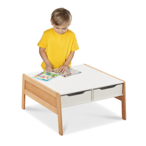 Melissa & Doug Deluxe Wooden Multi-Activity Play Table for