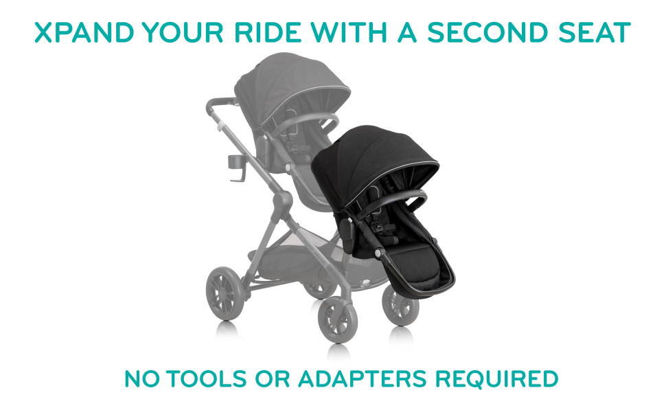 Evenflo Pivot Xpand Second Seat, Double Toddler and Child Stroller