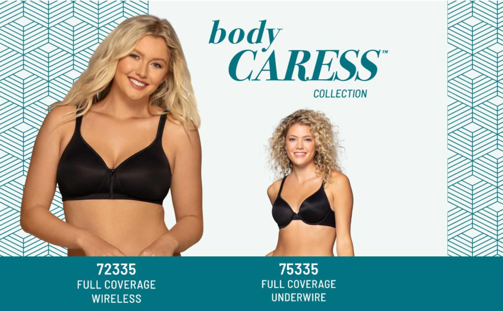 Vanity Fair Women's Body Caress Full Coverage Wirefree Bra, Style 72335 
