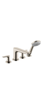 Talis E 4-Hole Roman Tub Set Trim with 1.8 GPM Handshower