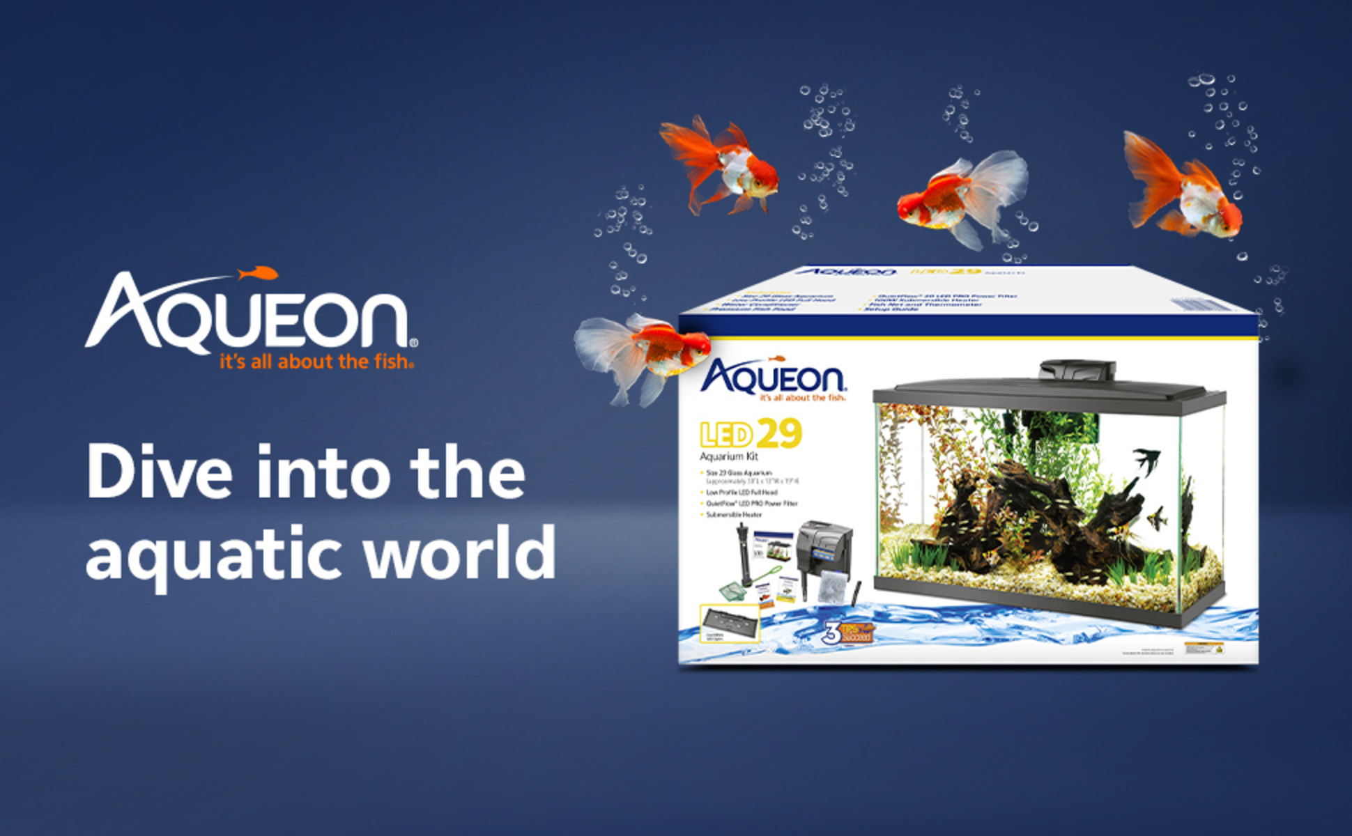 Aqueon LED 29 Gallon Aquarium Kit, 32.25" L X 14.25" W X 20.63" H | Petco Aqueon LED 29 Gallon Aquarium Kit, 32.25" L X 14.25" W X 20.63" H | Petco