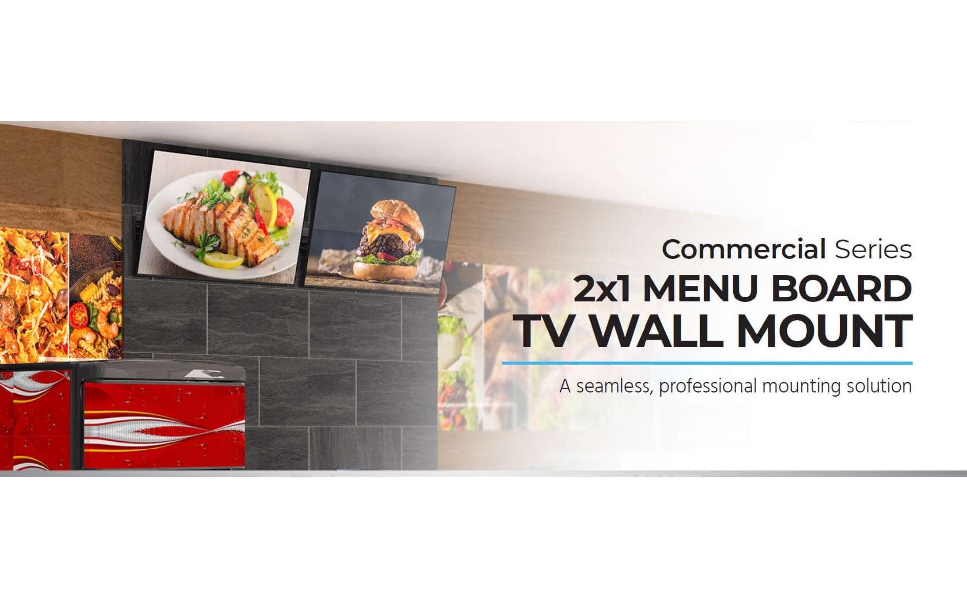 thumbnail image 2 of Monoprice 3x1 Menu Board Wall Mount For Screens Between 32in To... 2 of 14