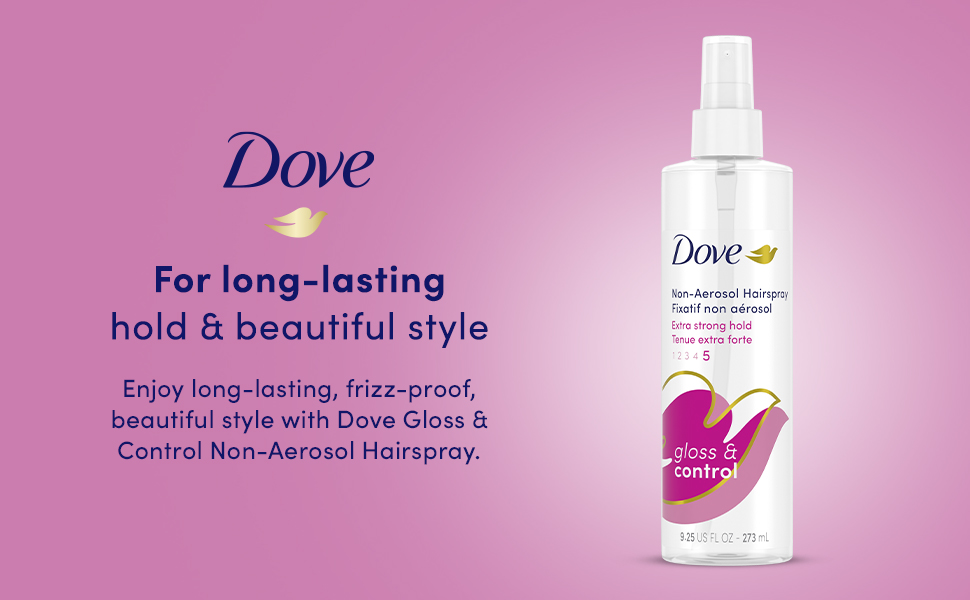 Dove Style+Care Extra Hold Non-Aerosol Women's Hairspray, 9.25 oz 